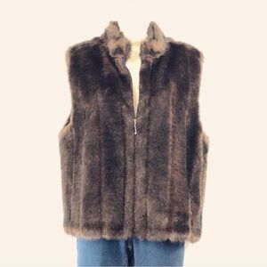 Investments Faux Fur Vest